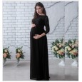 Long-sleeved lace fight according to pregnant women sexy loose trailing dress long skirt 8965 pregnant women dress