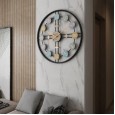 Mute simple clock modern craft iron clock living room decoration creative wall clock