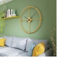 Best selling Boyida living room creative wrought iron clock metal mute watch study decorative wall clock