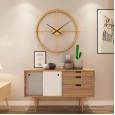 Best selling Boyida living room creative wrought iron clock metal mute watch study decorative wall clock