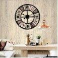 Style creative living room clock simple personality mute wall clock fashion clock home round