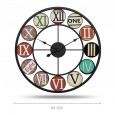 Hot-selling iron metal mute wall clock European retro living room creative clock study clock