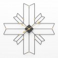 New cross polygon creative living room wall clock mute metal iron clock