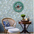 Hot products wrought iron personality retro wall clock rural home living room silent clock