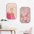 Jane Eyre Nordic living room decoration painting restaurant hanging painting pink girl heart wall painting flamingo creative octagon