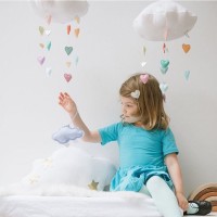 Explosion colorful cloud love ornaments children's room decoration children's tent mosquito net matching decoration