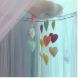 Explosion colorful cloud love ornaments children's room decoration children's tent mosquito net matching decoration