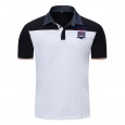New spring / summer men's POLO SHIRT men's large white color matching lapel T-shirt 031