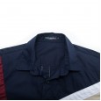 Lapel fashion color matching shirt European code men's casual loose long-sleeved shirt 224
