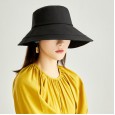 Cotton and linen fisherman hat female summer sun hat sunscreen anti-ultraviolet sun visor cover face hat foldable hat