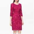 Women's autumn new brand large size clothing middle and old dress long sleeves