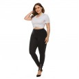 New plus size women's casual pants stretch trousers split leggings women's pants leggings