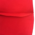 Plus size women's cotton red prom skirt