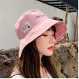 Spring men and women fisherman hat fashion outdoor labeling letters outdoor leisure basin hat
