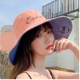 Spring protective cap female anti-spray cover cap transparent mask eye protection isolation saliva double-sided embroidery fisherman hat