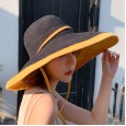 New summer sun hat sunscreen UV big sun hat soft sister double-sided wearing fisherman hat