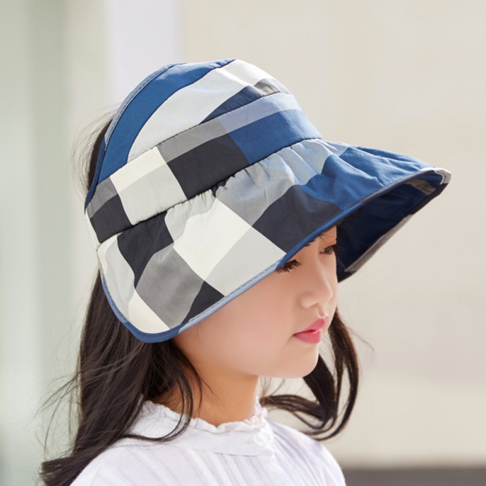 2-8 years old boys and girls summer cotton double-sided empty top hat little baby sun hat children sun hat beach hat