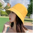 New fashion sunscreen simple positive and negative shade female hat double-sided fisherman hat travel wild anti-ultraviolet sun hat