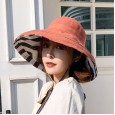 New summer double-sided color matching Dayan fisherman hat literary folding sunscreen sun hat female