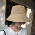 Hat female summer wild travel sun hat sun protection big face cover fisherman hat female autumn