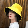 Hat female summer wild literature and art outdoor travel shade sunscreen double-sided basin hat female