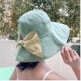 Fisherman hat female bow travel sunscreen big sun hat wild sun hat spring and autumn