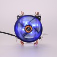 Minus 30 degrees Ferris wheel blue light motherboard CPU radiator fan 2 copper tube suitable for 55/10/1151