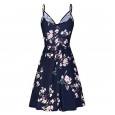 New spring and summer sexy temperament women's adjustable strap V-neck princess dress dress beach skirt