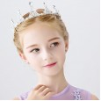 Children's hair accessories crown headdress princess headband flower girl headband girls hair accessories rhinestone crown performance spring and summer new