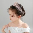 Crown headdress children birthday crown crystal princess show hair accessories hair hoop girl Korean flower girl wreath super fairy