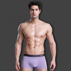 Men's underwear high-end seamless breathable Lenzing Modal boxer briefs mid-rise high-grade men's underwear