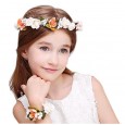 High-end children's accessories girls garland wedding small flower girl flower headband little girl show photo headdress