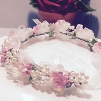 Children's head flower jewelry girl wreath headwear little girl flower princess Mori female flower girl hair accessories show