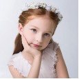 Children's head flower jewelry girl wreath headwear little girl flower princess Mori female flower girl hair accessories show