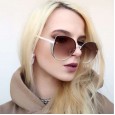 New ladies fashion big frame cat eye sunglasses trend gradient sunglasses wild sunglasses S9040