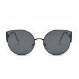 New fashion round cat eye sunglasses female trend star style street shot sunglasses glasses S9014