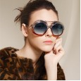 Irregular oversized frame ladies sunglasses personality gradient color sunglasses wild street shooting glasses male S8041