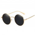 Round retro metal small frame sunglasses personality hip-hop sunglasses men and women street shooting prince mirror S9060