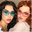 New transparent candy color oval sunglasses female tide colorful particle lens fashion street shot sunglasses male S8013