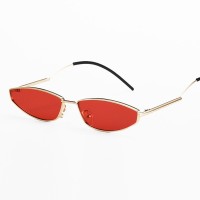 New candy-colored small-frame sunglasses men and women trendy street shot curved feet sunglasses personality sunglasses S9063