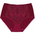 New lace one-piece seamless seamless breathable mid-waist large size underwear female fat mm sexy belly briefs female