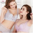 Spring and summer new products without sponge ultra-thin cup bra comfortable and breathable CE cup large size bra big cup fat mm