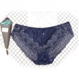 Plus size underwear ladies lace underwear sexy transparent oversize underwear briefs