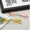 Retro small frame marine sunglasses men and women models metal trend street shot sunglasses hanging nose glasses S80