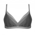 High-end withered rose no trace no steel ring bra new thin section gathered comfortable sexy underwear set