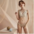 Takaland new style large size ultra-thin cup bra sexy lace beautiful back seamless underwear ladies no steel ring bra
