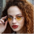 Tide retro small frame sunglasses female personality hip-hop sunglasses male round face sunglasses S8078