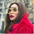 New retro clamshell sunglasses female ocean film trend oversized frame sunglasses men S17074