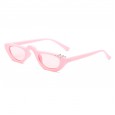 Retro small frame steampunk sunglasses female trend street shot sunglasses cool metal ring glasses S8042