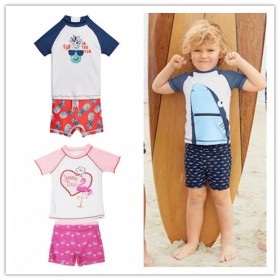 Children's split suit swimsuit pineapple cartoon boys and girls swimsuit baby sunscreen swimsuit